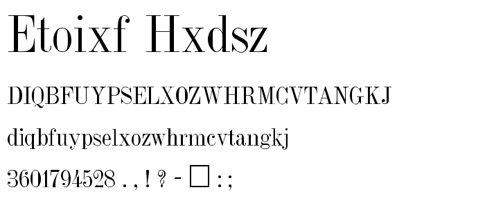 Jumble Plain font